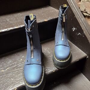 Dr. Martens Navy Blue Combat Boots